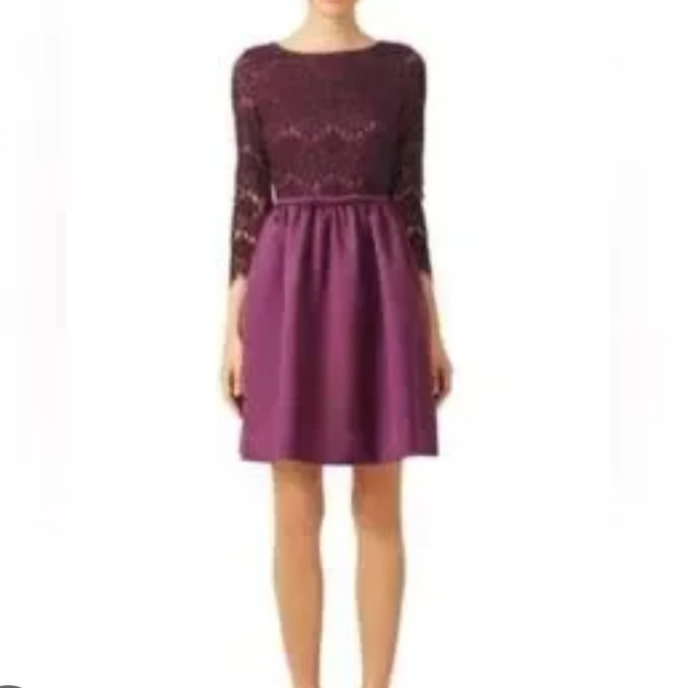Like New Elegant Purple Lace Wedding Guest Dress